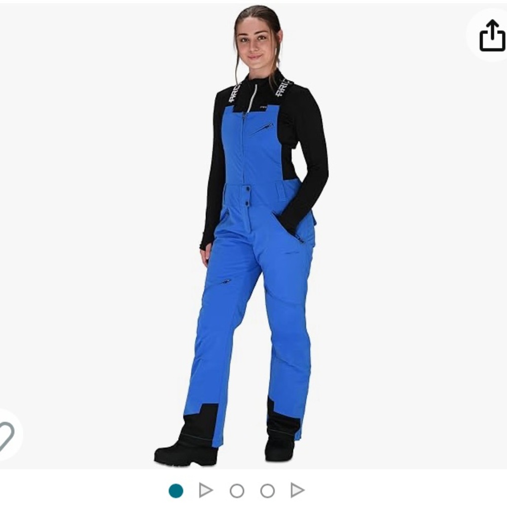 Arctix Women's Conundrum Bib Overalls. Size M. Slope Blue. NWT